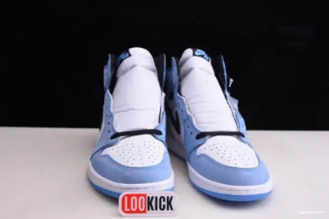 HYPE 555088-134 1 BLUE AIR RETRO WHITE HIGH BLACK JORDAN UNIVERSITY 0412